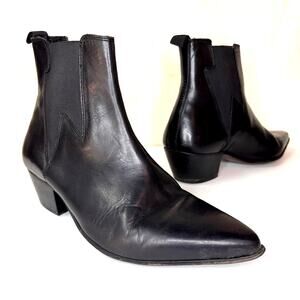 ASOS Western Chelsea Boots Size 9 Leather Festival Boho Biker